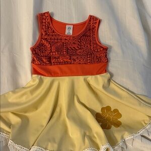 Kids Halloween Costume Dress - Orange and Yellow